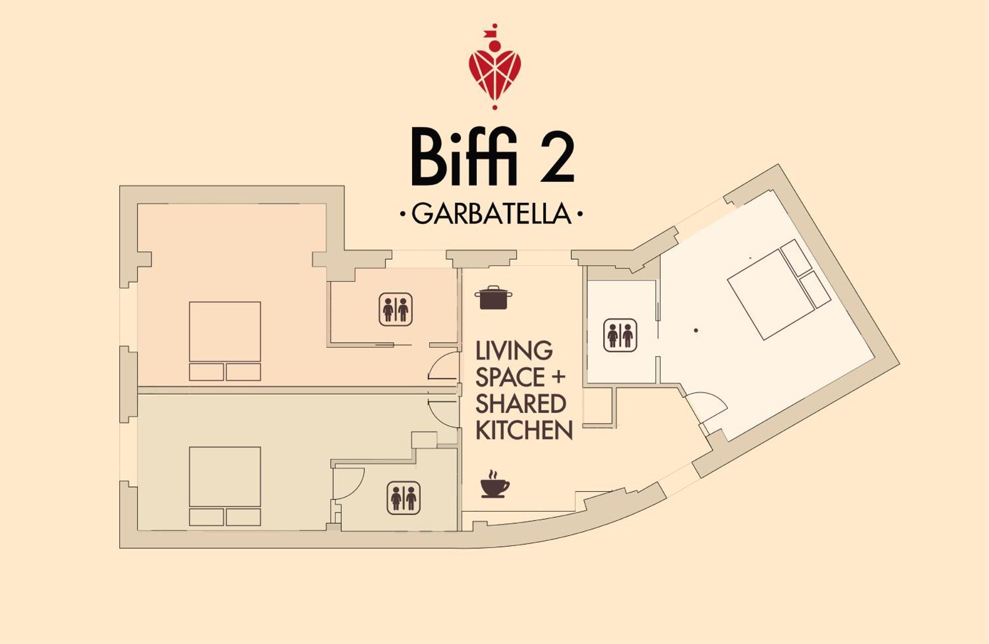 Biffi 2 - Garbatella Rooms Рим Екстер'єр фото